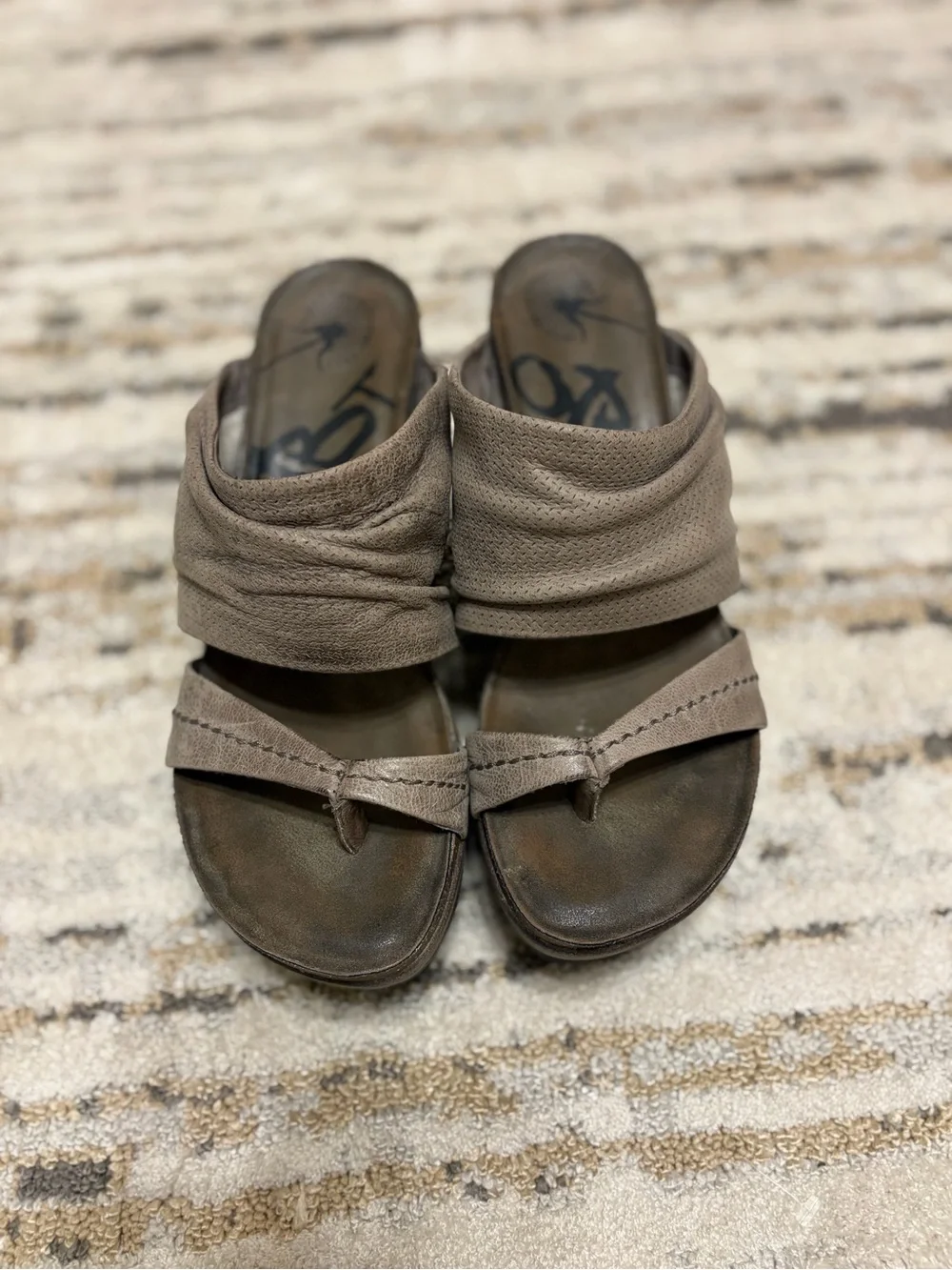 OTBT | Wedge Sandals in Taupe - size 7.5